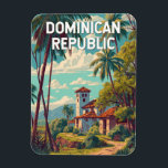 Dominican Republic Illustration Travel Art Vintage<br><div class="desc">Dominican Republic in a vector art style. From relaxing in Punta Cana to exploring the historic streets of Santo Domingo or adventuring in the mountains of Jarabacoa,  this destination offers the perfect mix of relaxation and exploration.</div>