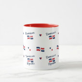 -Dominican Roots Pattern Mug | Caribbean Flag (Centre)