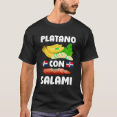 Dominicana Flag RD Dominicaanse Republiek Food Man T-shirt (Voorkant)