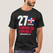 Dominicana Pride Independence Day Dominicaanse Rep T-shirt (Voorkant)