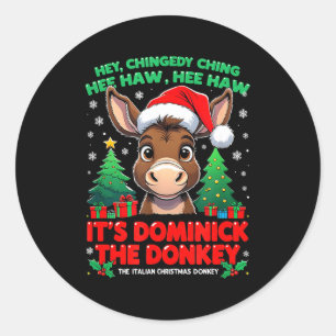 Dominick Cheer Mi Burrito Sabanero Mexicaans Kerst Ronde Sticker