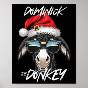 Dominick De Ezel Grappige Kerst Italiaanse Christu Poster