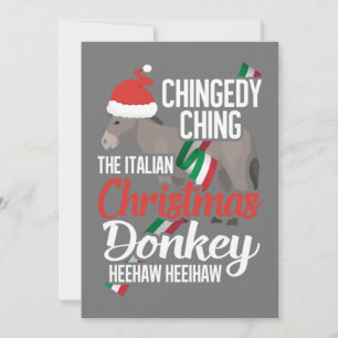 Dominick The Christmas Donkey Italiaans Kerstfeest Kaart