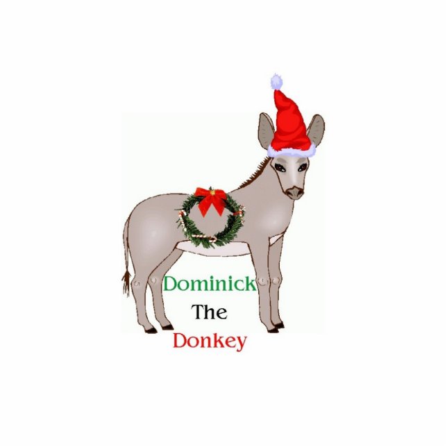 Dominick the Donkey Ornament Fotobeeldje Ornament (Voorkant)