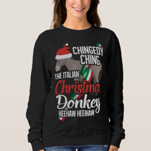 Dominick The Kerstman Donkey Italiaans kerstcadeau Trui