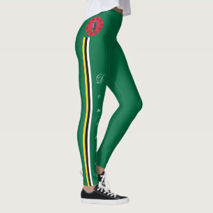 Dominique leggings de mode, Drapeau Dominique /spo