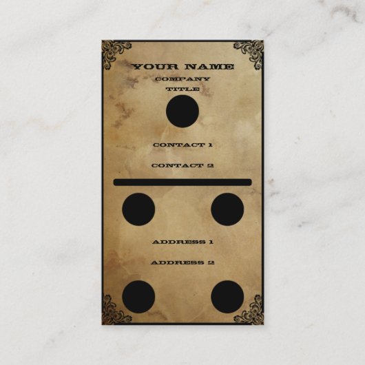 Domino - carte de visite (Devant)