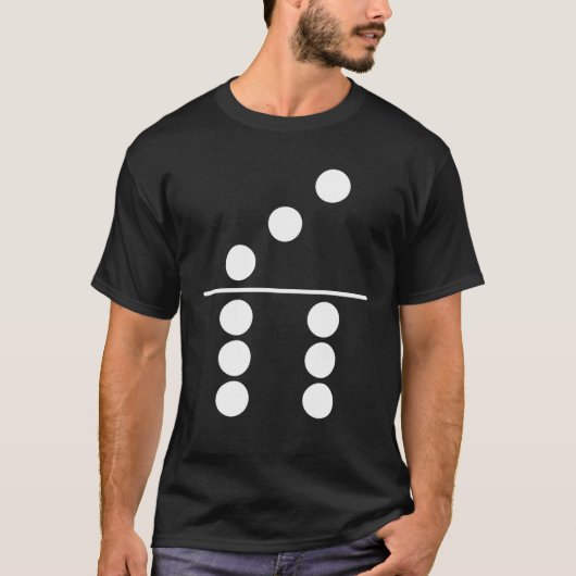 Domino Costume 3 6 Matching Family Easy Group Hall T-shirt (Voorkant)