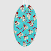 Domino Design Ornament - Aqua (voorkant)