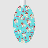 Domino Design Ornament - Aqua (voorkant)