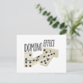 Domino-effect Briefkaart (Staand voorkant)