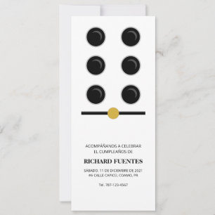 Domino-feestthema Kaart