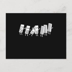 Domino Herfst Dominoes Tiles Puzzler Game Gift Briefkaart