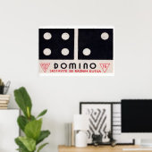 Domino - Impression Boîte d'Allumettes - Art Mural (Bureau à domicile)