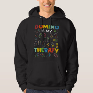 Domino is Mijn Therapie Dominoes Master Game Spele Hoodie