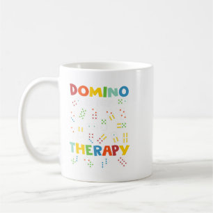 Domino is Mijn Therapie Dominoes Master Game Spele Koffiemok