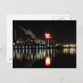 Domino Sugar Baltimore bij nacht Briefkaart (Voorkant / Achterkant)