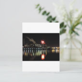 Domino Sugar Baltimore bij nacht Briefkaart (Staand voorkant)
