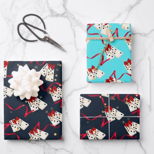 Domino Wrapping Sheets - Geassorteerd Inpakpapier Vel (Voorkant)