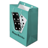 Dominoes Design Medium Cadeauzakje (Achterkant Gekanteld)