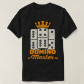 Dominoes Domino Master Toernooi Speler Hobby T-shirt (Design voorkant)