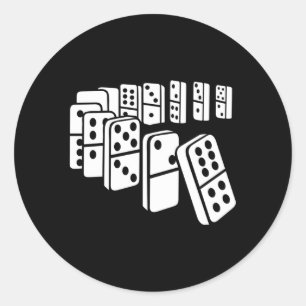 Dominoes Ronde Sticker