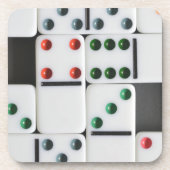 Dominoes Tile Foto Bier Onderzetter (Voorkant)