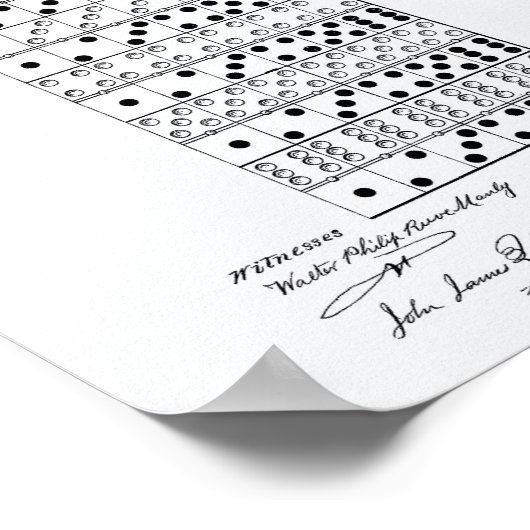 Dominos 1873 Whitepaper over octrooieerbaarheid Poster (Hoek)