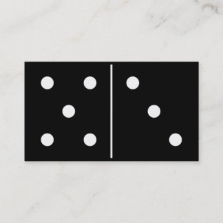 Dominos Game Piece Visitekaartje
