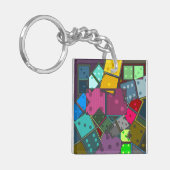 Dominos Sleutelhanger (Voorkant Links)