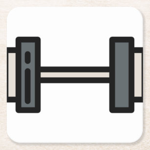 domkop vierkante kartonnen onderzetter