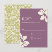 DOMMAGES PLUM ET LIME | RSVP POUR MARIAGE (Devant / Derrière)