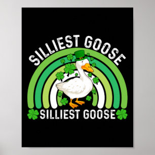 Domme gans bij de Pub grappige St. Patricks Dag. Poster