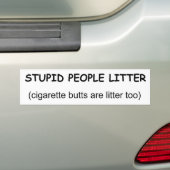 domme lul bumpersticker (Op auto)