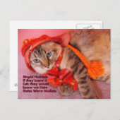 domme mensen humor briefkaart (Voorkant / Achterkant)