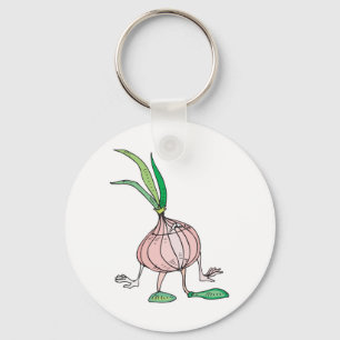 domme uien cartoonpersonage sleutelhanger