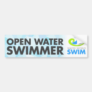 Dommel voor open waterzwemmer bumpersticker