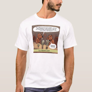 Dommige bevergrappen Leuke cartoon T-shirt