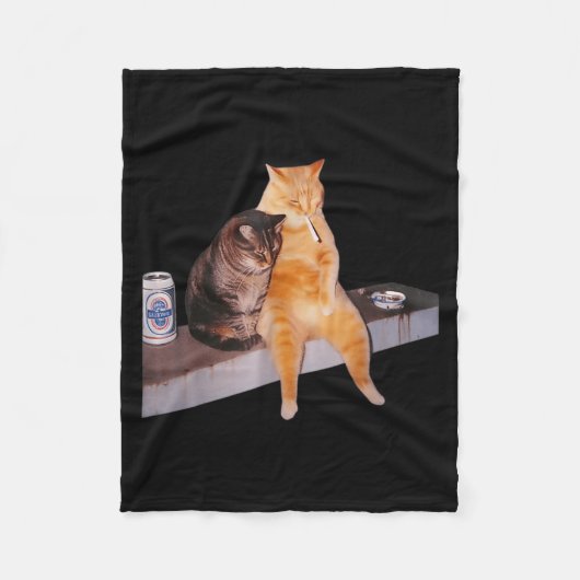 Dommige Bier Fleece Deken (Voorkant)