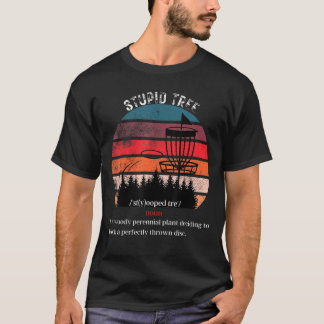 Dommige Boom Definitie Disc Golf Speler Vliegend T-shirt