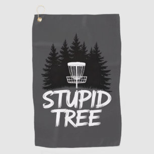 Dommige Boom Disc Golf Grappige Frisbee Golf Golfe Golfhanddoek
