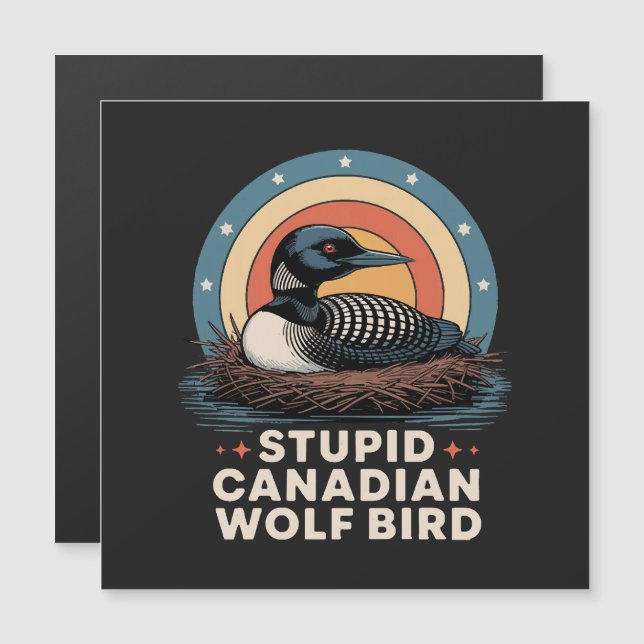 Dommige Canadese Wolf Vogel  (Voorkant / Achterkant)