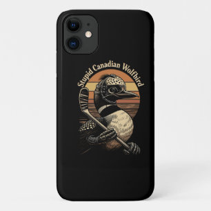 Dommige Canadese Wolf Vogel iPhone 11 Hoesje