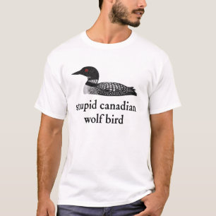 Dommige Canadese Wolf Vogel Hockey Romance voor Ho T-shirt