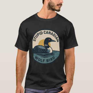 Dommige Canadese Wolf Vogel T-shirt