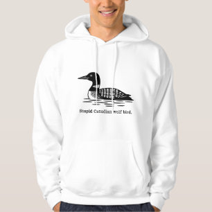 Dommige Canadese Wolf Vogel Verhitte Rivaliteit Du Hoodie