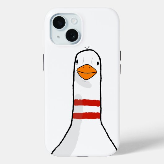 Dommige gans iPhone hoes (Achterkant)