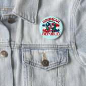 Domonicaanse Republiek Ronde Button 5,7 Cm (In situ)