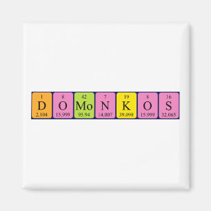 Domonkos periodieke tabelnaam magneet