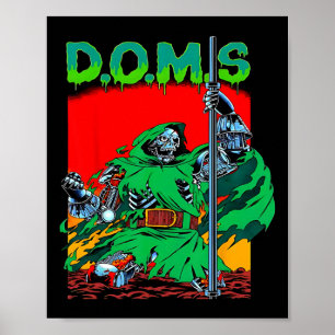 Doms Funny Spier Gym Gewichtheffen Bodybuilding F Poster